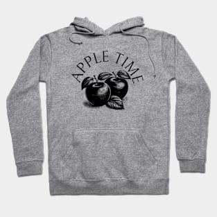 Apple Tree Art Work Black and White Vintage Hoodie